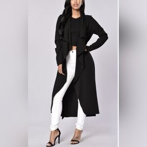 Fashion Nova Elegant Black Women's Long Sweater